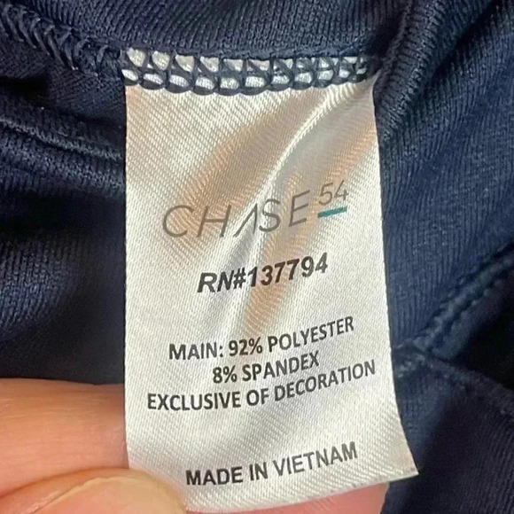 Chase 54 Women's Small Navy Blue Gold Golf Skirt Polyester Spandex S Sm Active - Picture 4 of 7